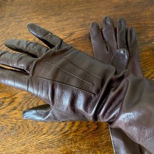 Vintage leather driving gloves sz S